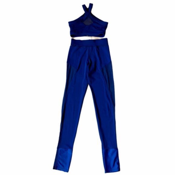 Dance Costume Blue Unitard 2 Piece LA Designs Size AM - Picture 1 of 3